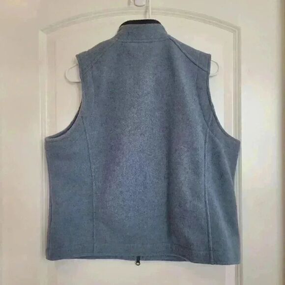 Royal Robbins Women's Heather Blue Polyester Felted Zip Front Vest - Picture 9 of 9